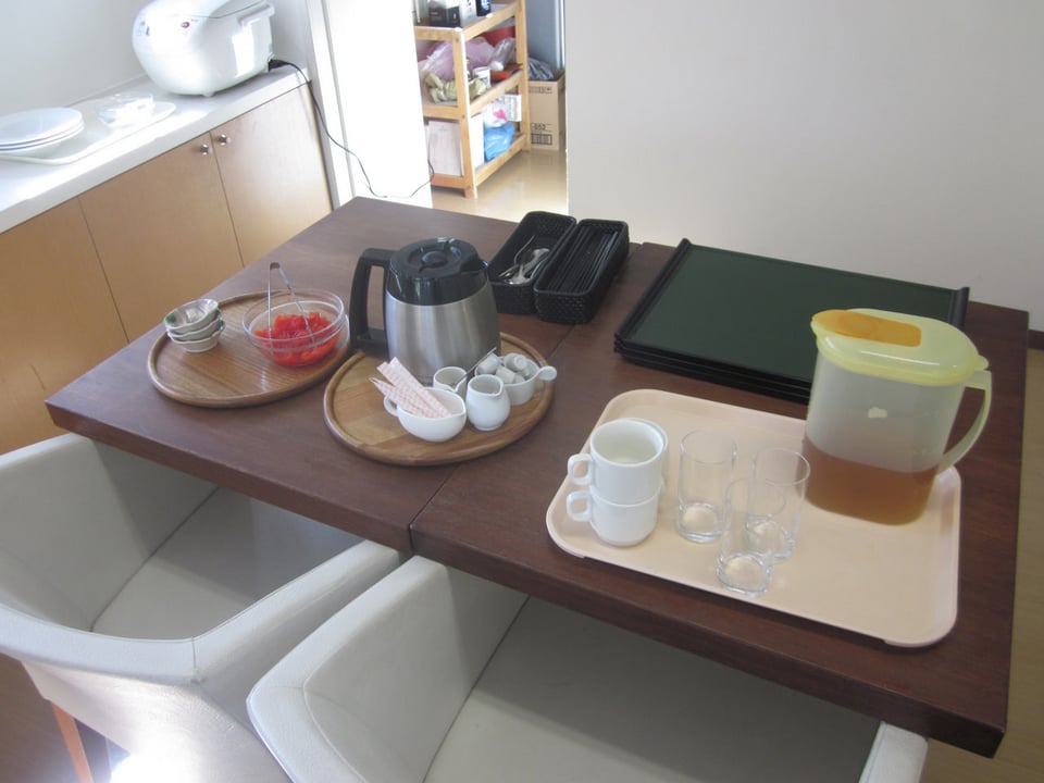 セルフの盛り付け